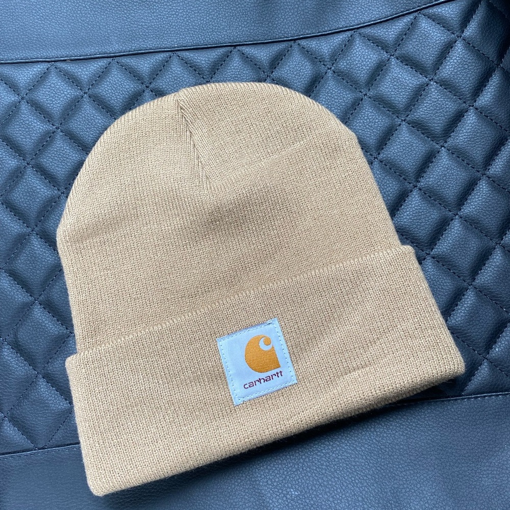 Carhartt Tan Beanie hat Size 55cm